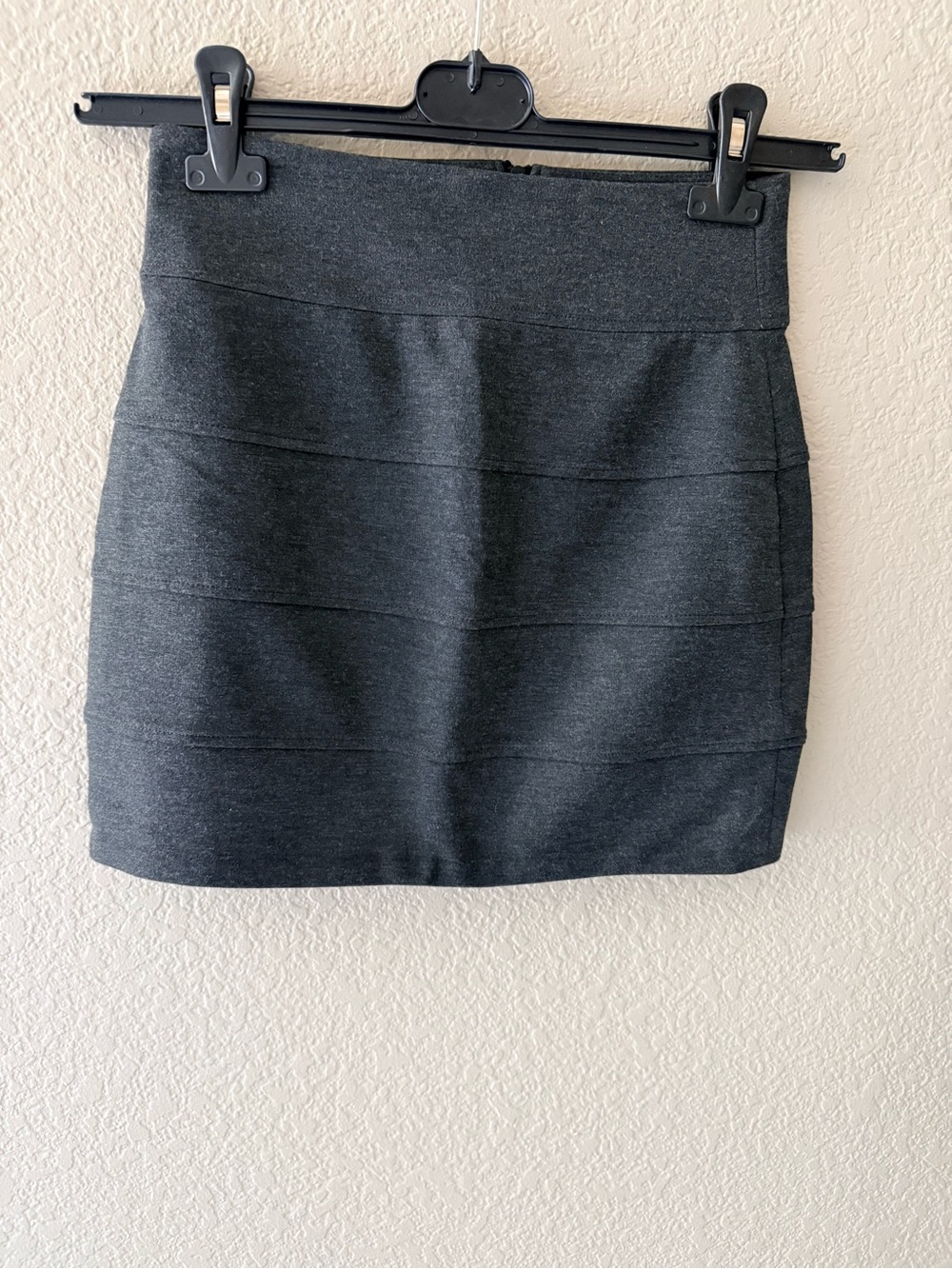 Aritzia Dark Heather Gray Mini Pencil Skirt